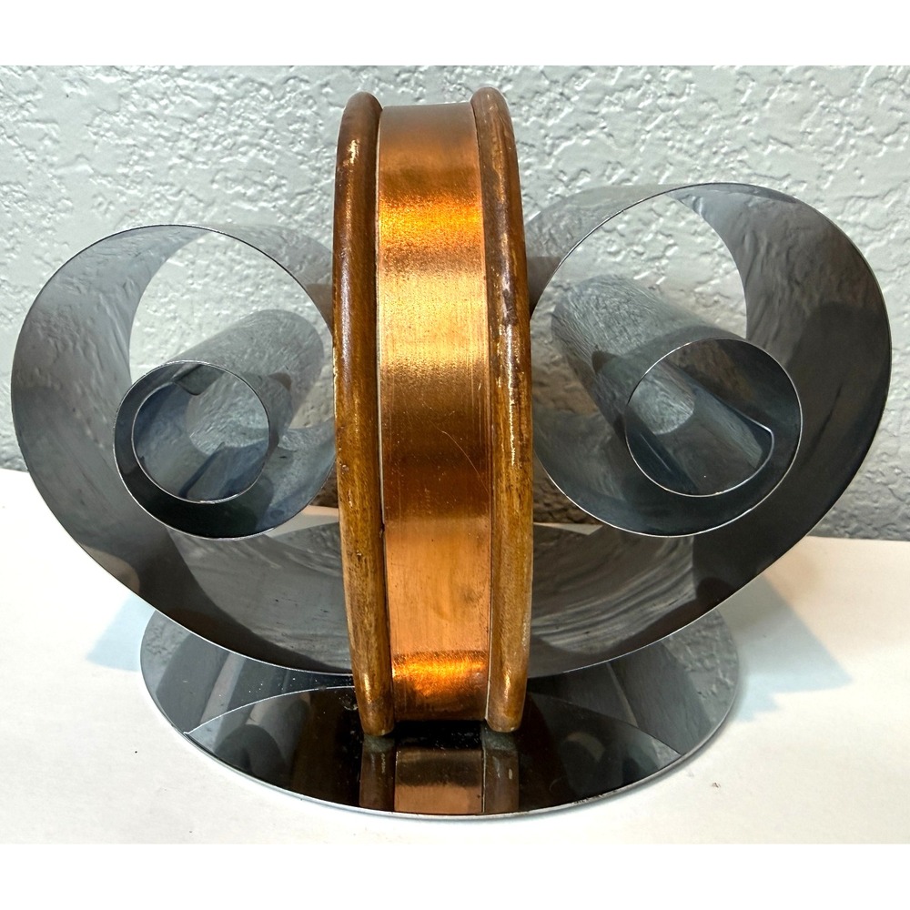 1930s Fred Farr Revere Art Deco Magazine Book Letter Spring Stand Holder MCM